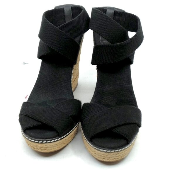 TORY BURCH~FRIEDA~Women's Platform Wedge Espadrille Sandals Shoes SIZE 7 - Picture 5 of 6